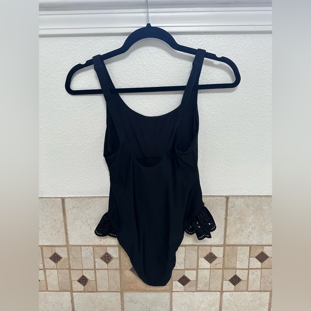 Avec Les Filles Black One Piece Swimsuit